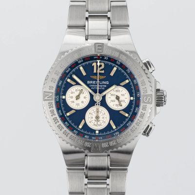 Breitling Hercules Chronograph Blue dial A39363 - Very Good condition
