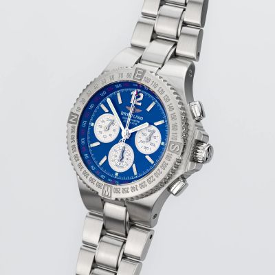 Breitling Hercules Chronograph Blue dial A39363 - Alternate view
