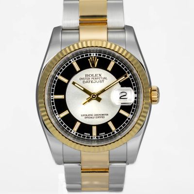 Rolex Datejust 36 Tuxedo dial Roulette date 116233 - Very Good condition, 2013