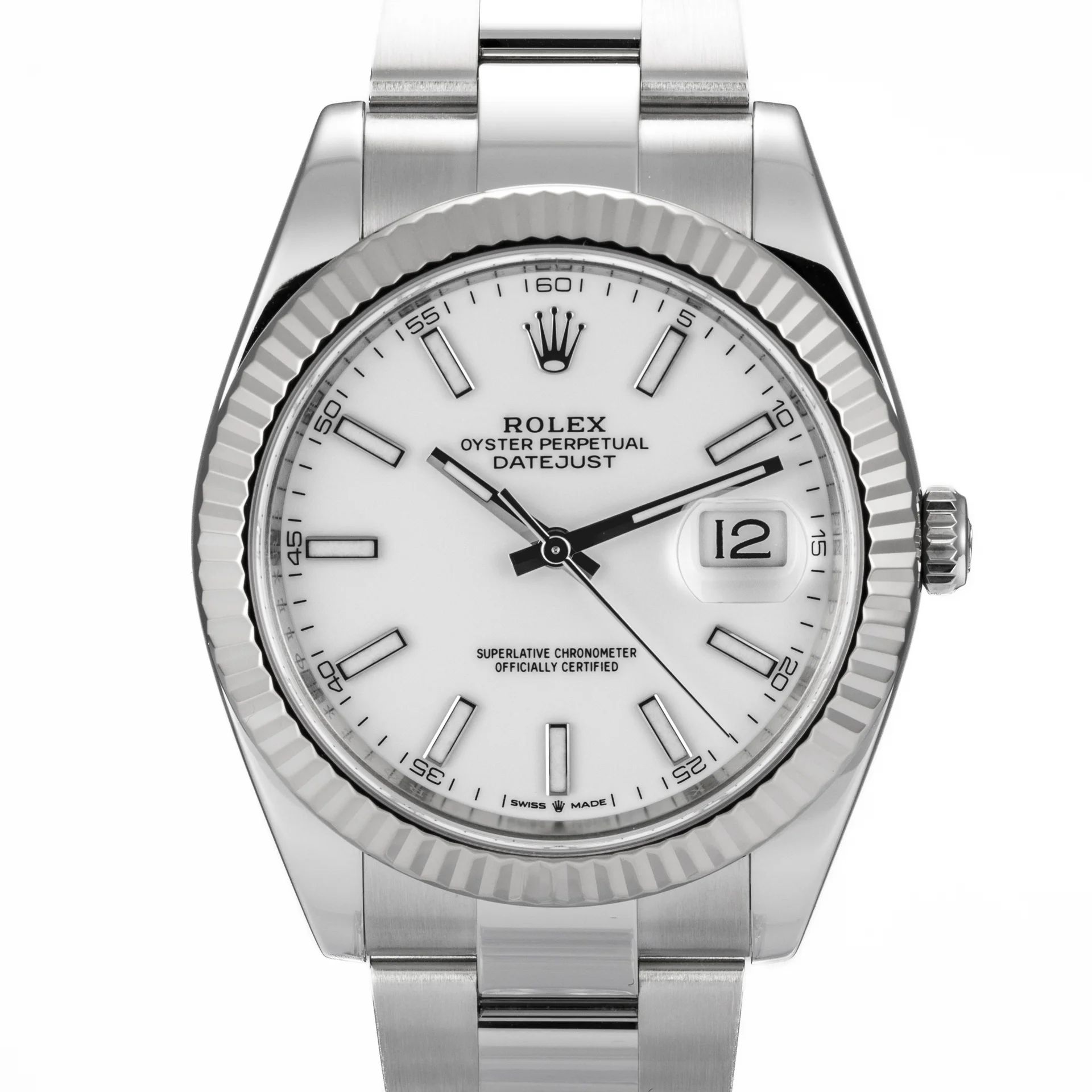 Rolex Datejust 41 White dial 126334-0009 Gold Steel white 2024