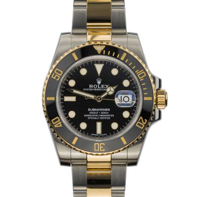 Rolex Submariner Date Gold & Steel 116613LN-0001 - Very Good condition