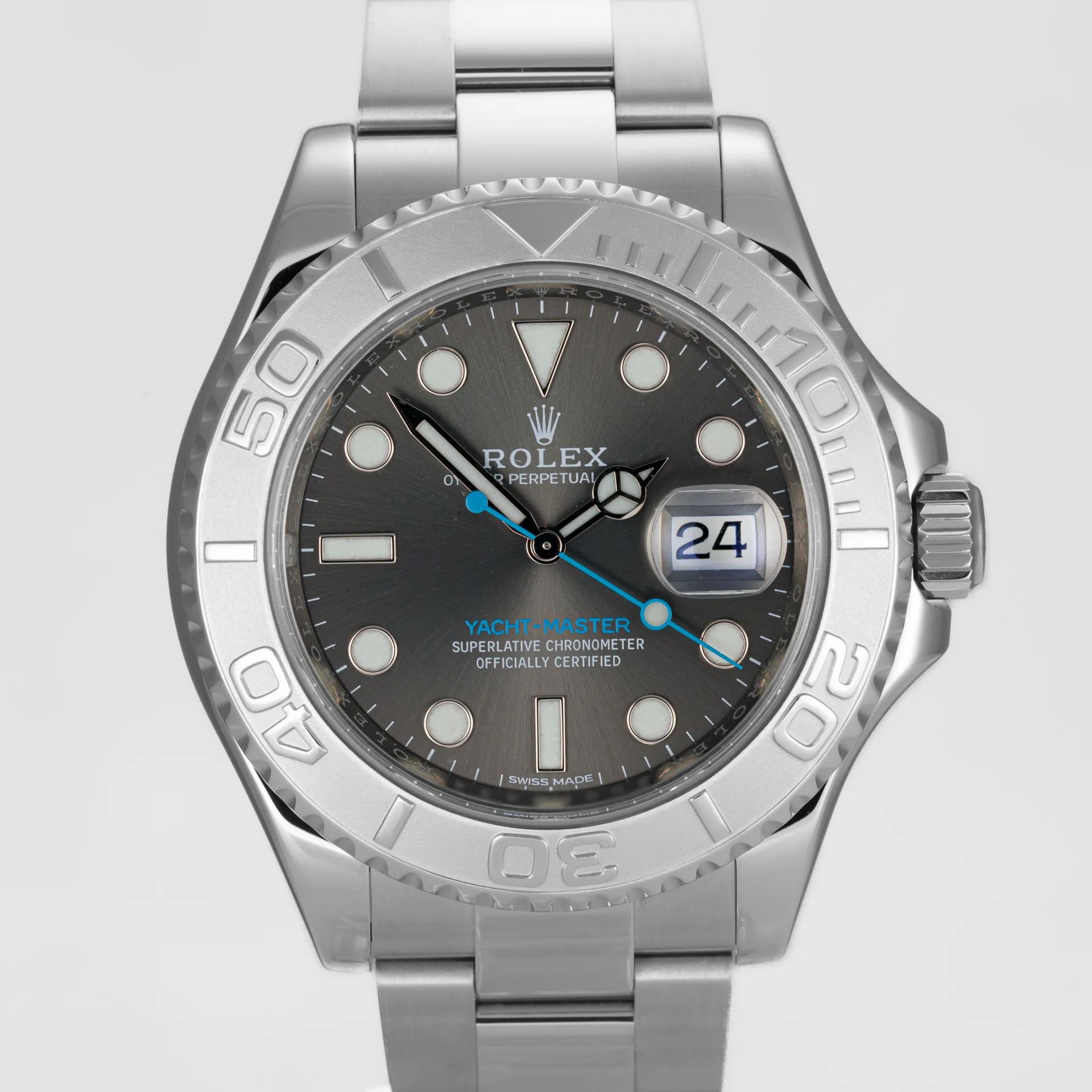Rolex Yacht-Master 40 Rolesium Dark Rhodium dial 116622-0003 Steel Grey