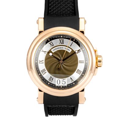 Breguet Marine II Automatic Big Date Rose Gold 5817BR/Z2/5V - Very Good condition, 2018