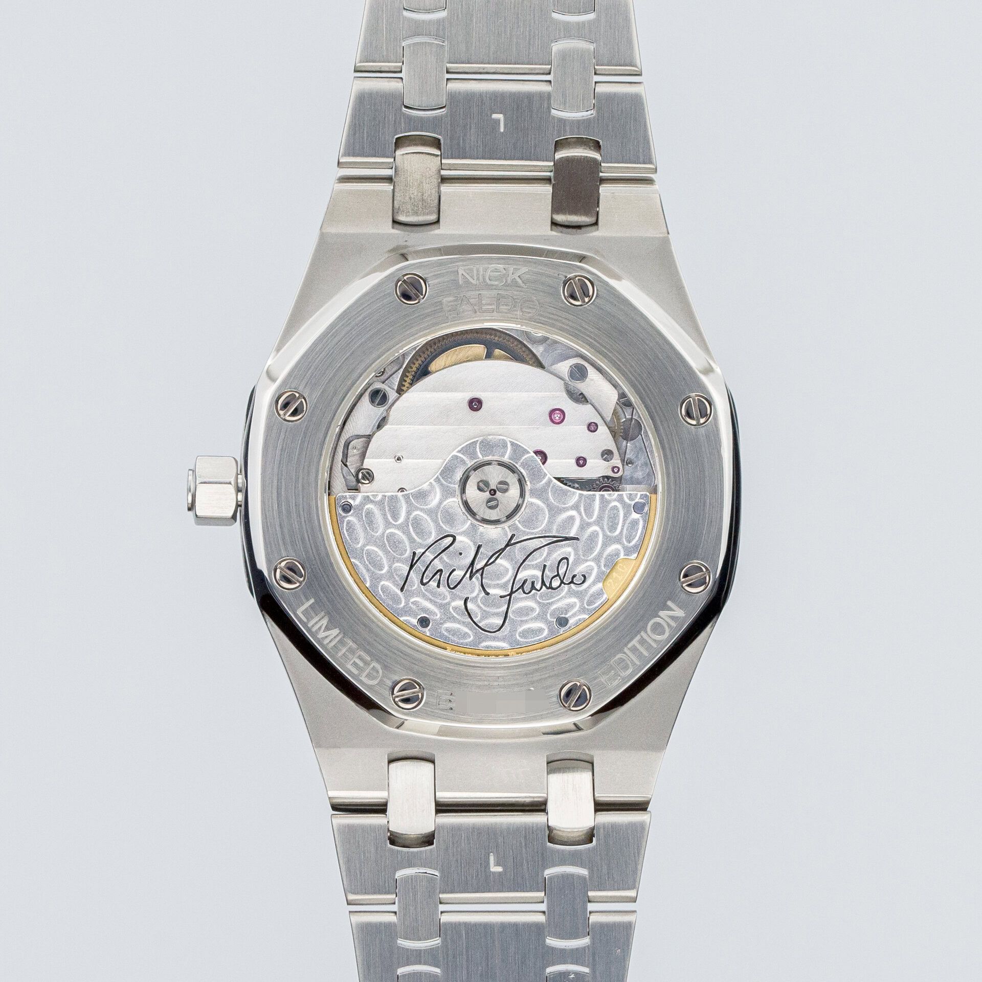 Audemars Piguet Royal Oak Nick Faldo Limited edition 15190SP.OO.0789ST.01 steel Black 2004 - Back view