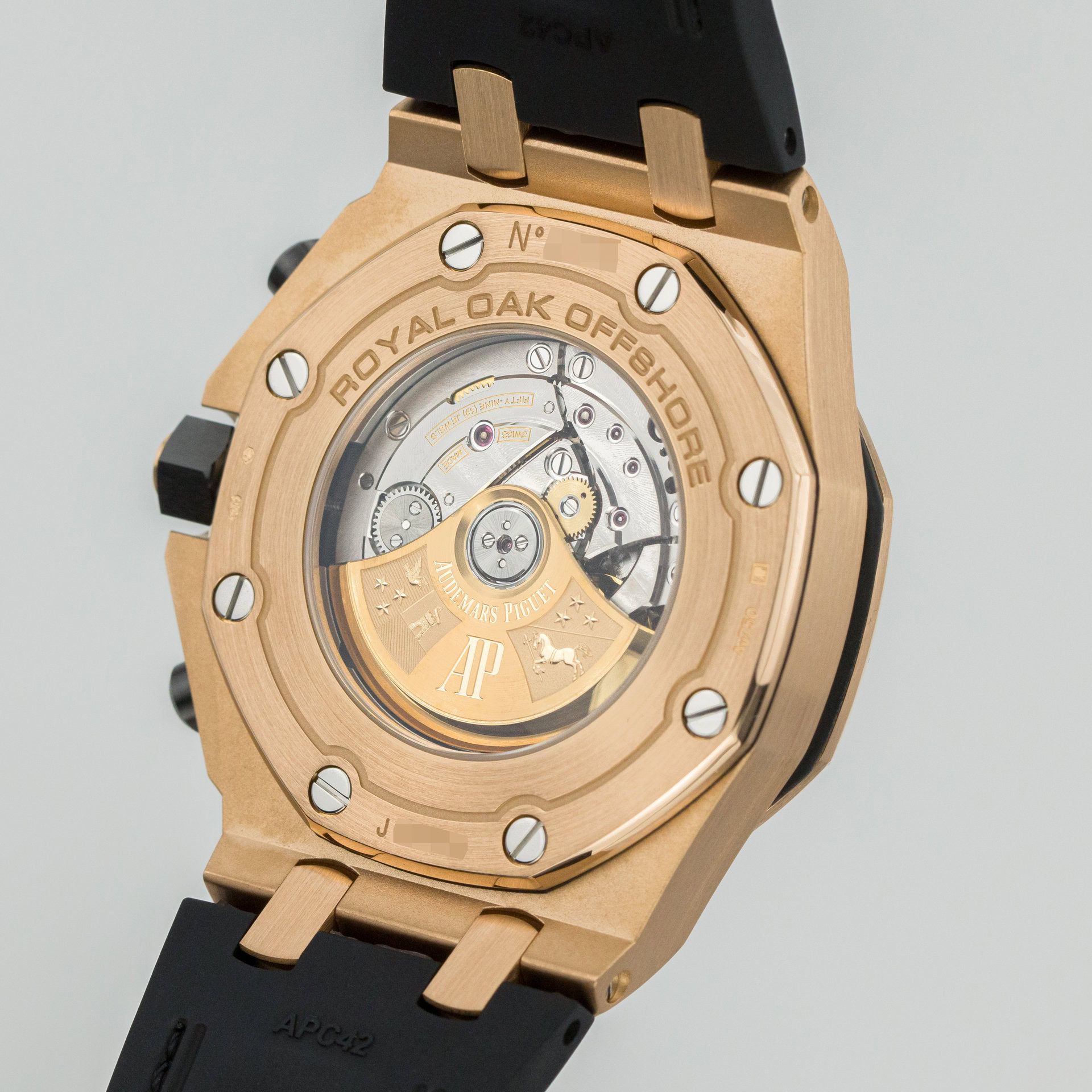 Audemars Piguet Royal Oak Offshore Chronograph Pink Gold 26470OR.OO.A002CR.01 steel Gold 2016 - Diagonal back view
