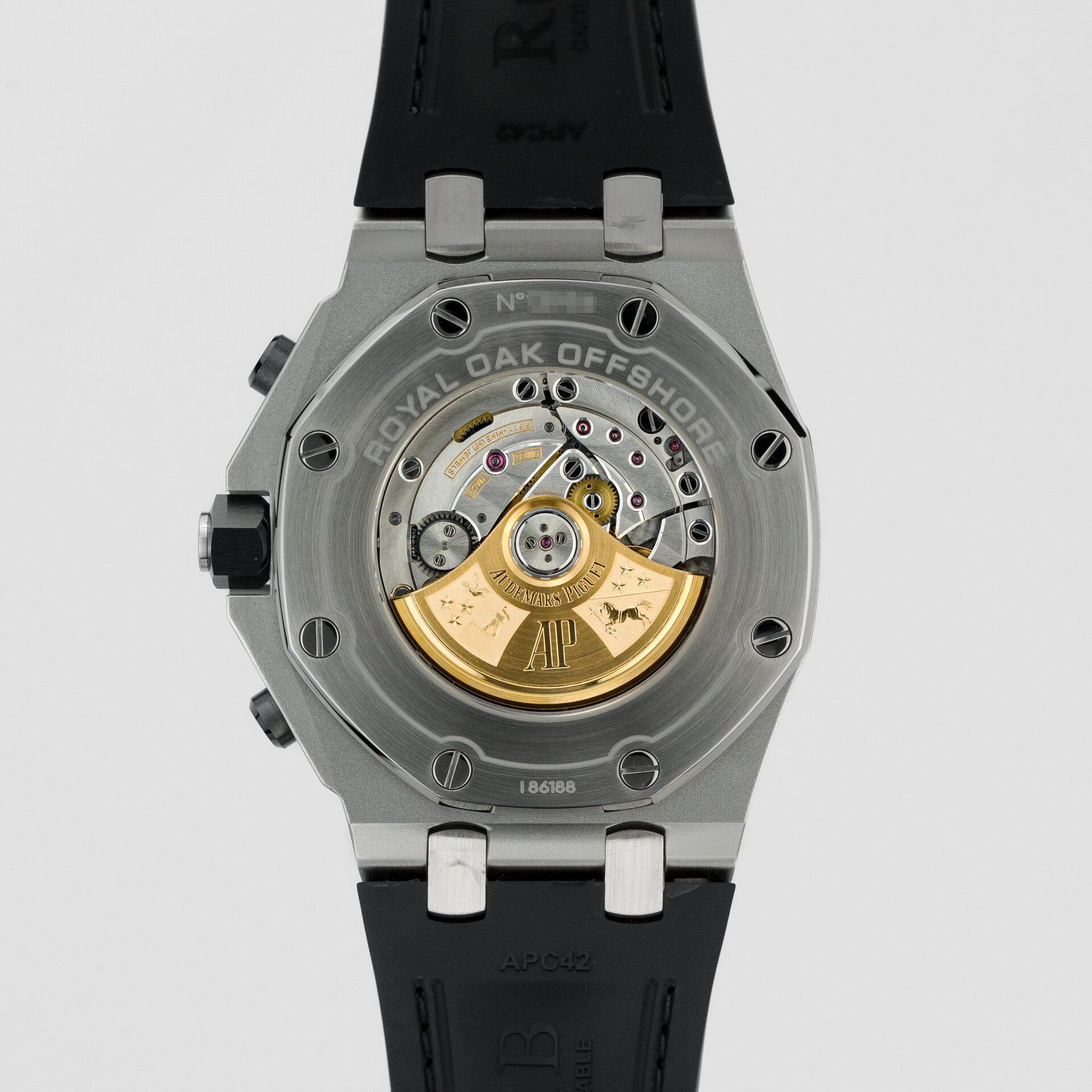 Audemars Piguet Royal Oak Offshore Chronograph "Safari" 26470ST.OO.A801CR.01 steel Champagne 2016 - Back view