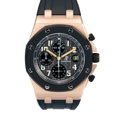 Audemars Piguet RO Offshore Chronograph Rose Gold Dark Grey dial 25940OK.OO.D002CA.01 - Very Good condition