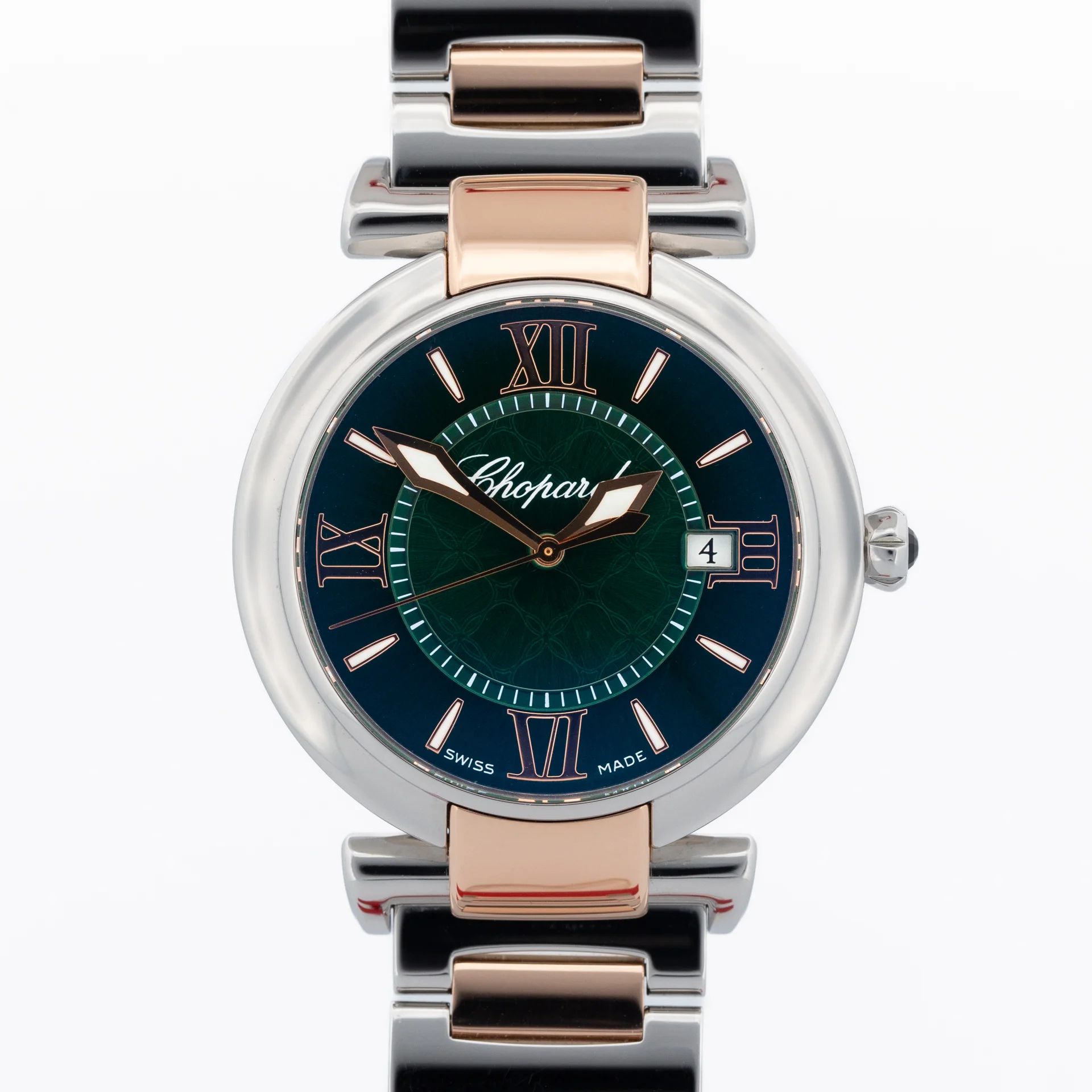 Chopard Imperiale 36mm Quartz 388532-6007 Gold Steel Green
