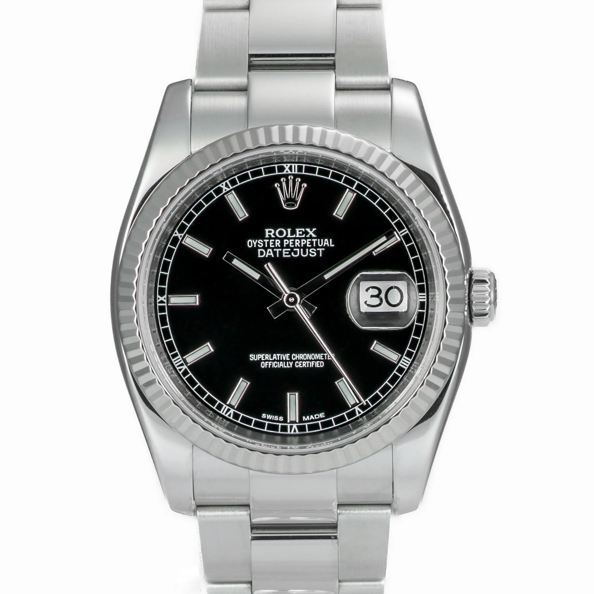 Rolex Datejust 36 Roulette dial 116234-0091 Gold Steel Black 2012