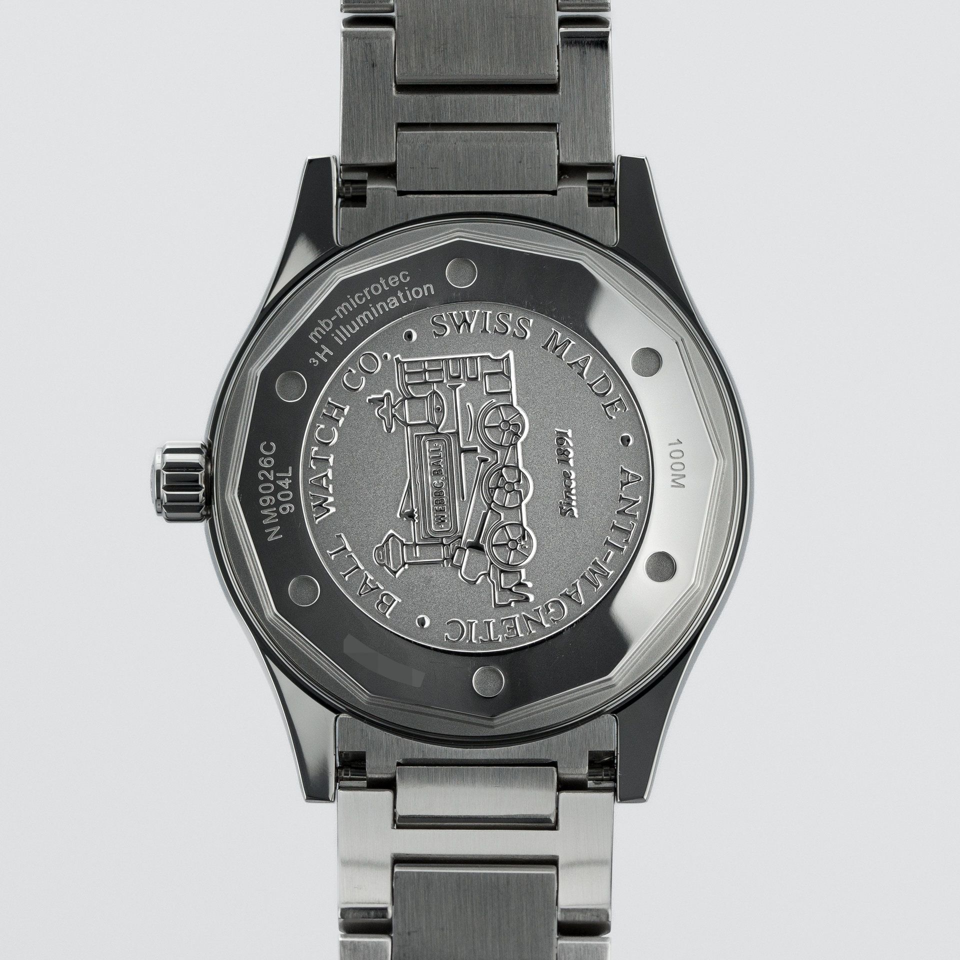 BALL Engineer III Marvelight Chronometer Ice blue NM9026C-S6CJ-IBE steel Blue 2024 - Back view