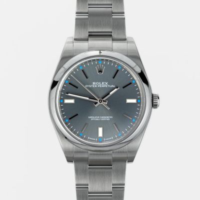 Rolex Oyster Perpetual 39 Dark Rhodium dial 114300-0001 - Very Good condition