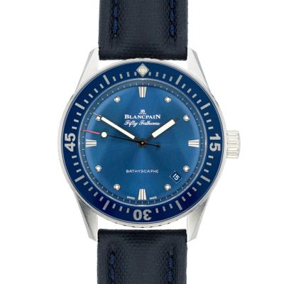 Blancpain Fifty Fathoms Bathyscaphe 38 Blue 5100-1140-O52A - Very Good condition, 2021