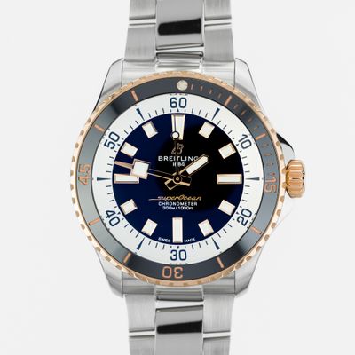 Breitling Superocean Automatic 42 Steel and Rose Gold U17375211B1S1 - Very Good condition, 2023