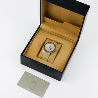 BVLGARI Ladies Bvlgari with Mother of Pearl & Diamonds dial 101895 BBL37WSPGL/12﻿ - Alternate view