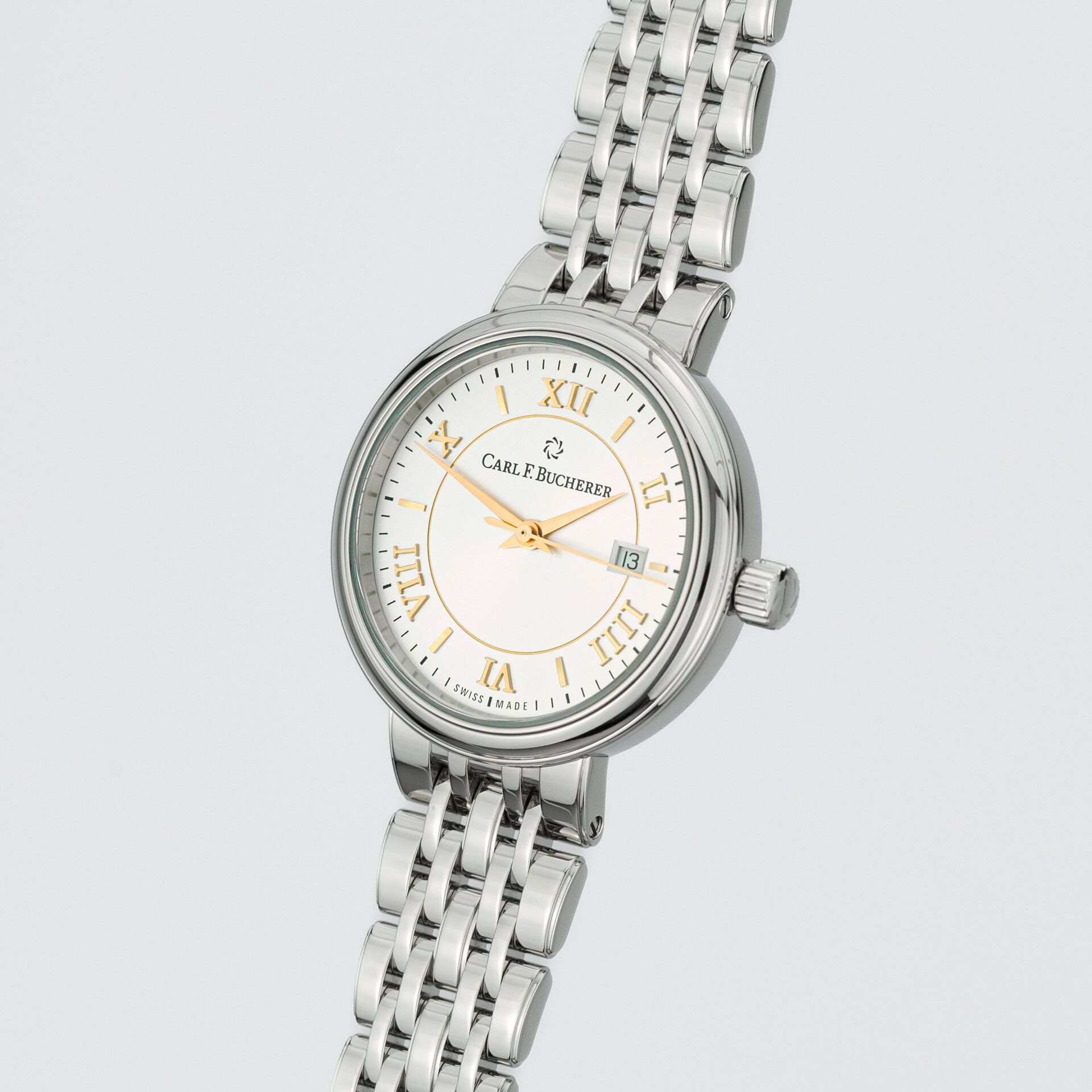Carl F. Bucherer Ladies Adamavi 00.10320.08.15.22 steel Silver 2024 - Diagonal front view