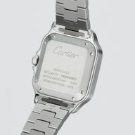 Santos De Cartier - Golden sunray dial and Diamonds bezel - Image 4