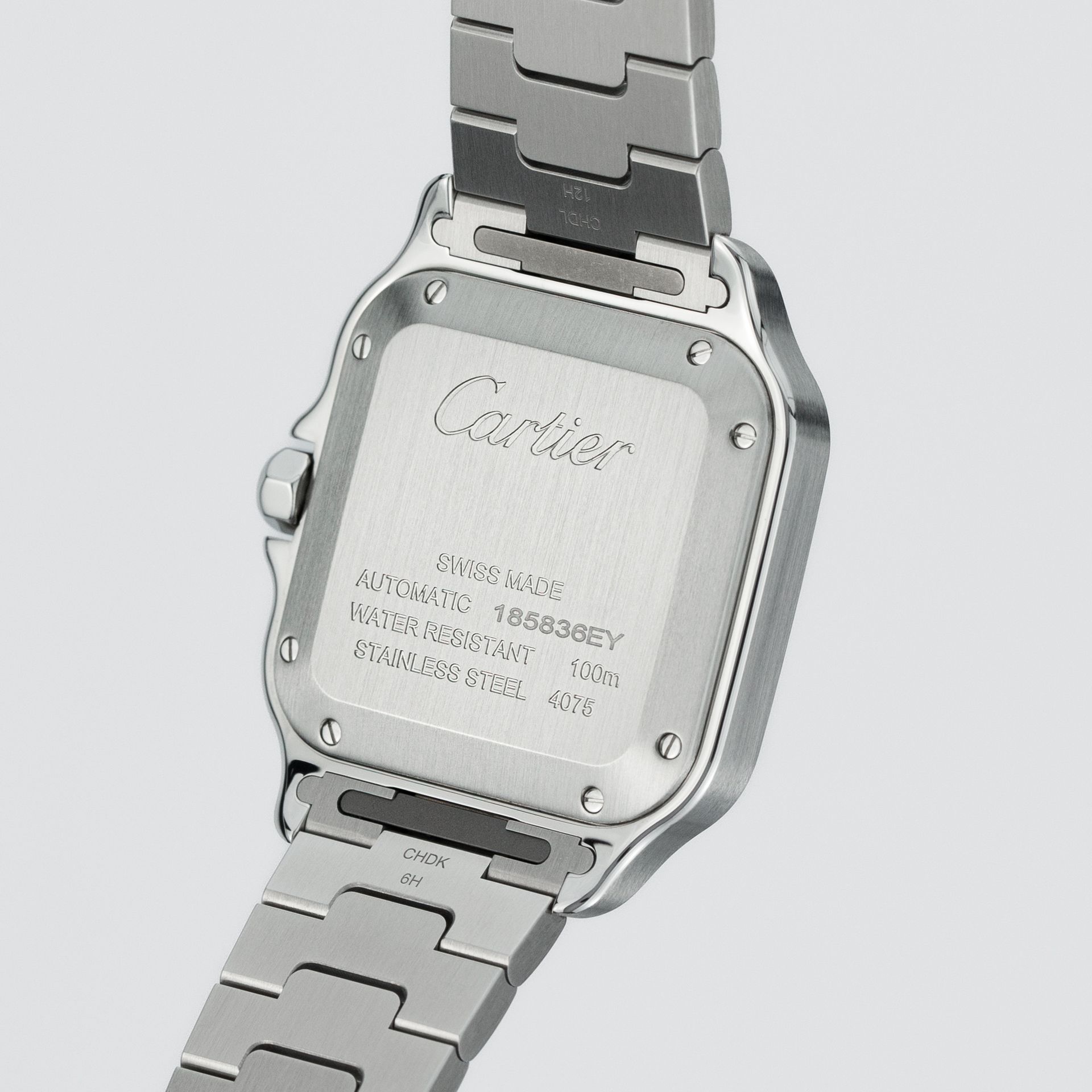 Santos De Cartier - Golden sunray dial and Diamonds bezel - Image 4