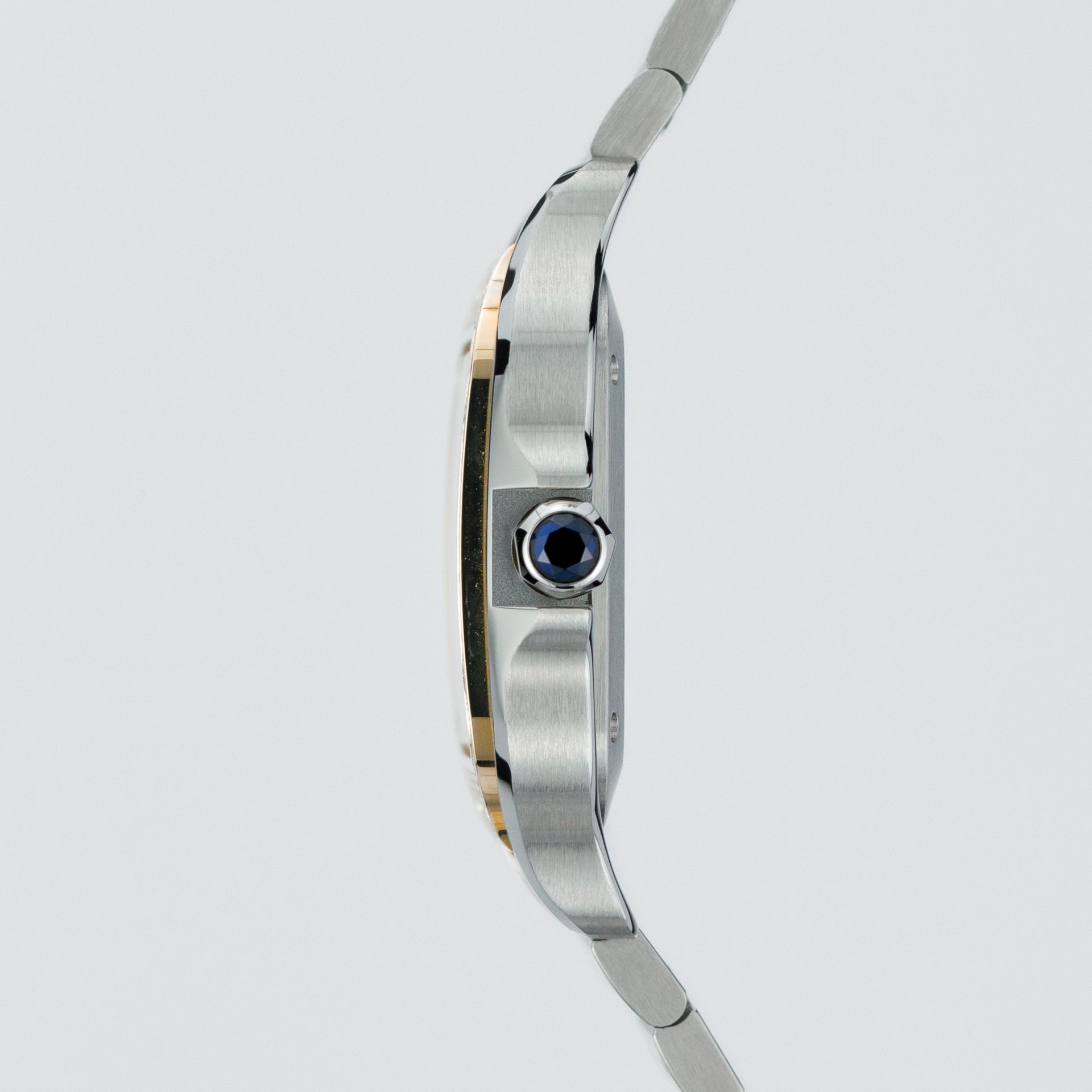 Santos De Cartier - Golden sunray dial and Diamonds bezel - Image 6