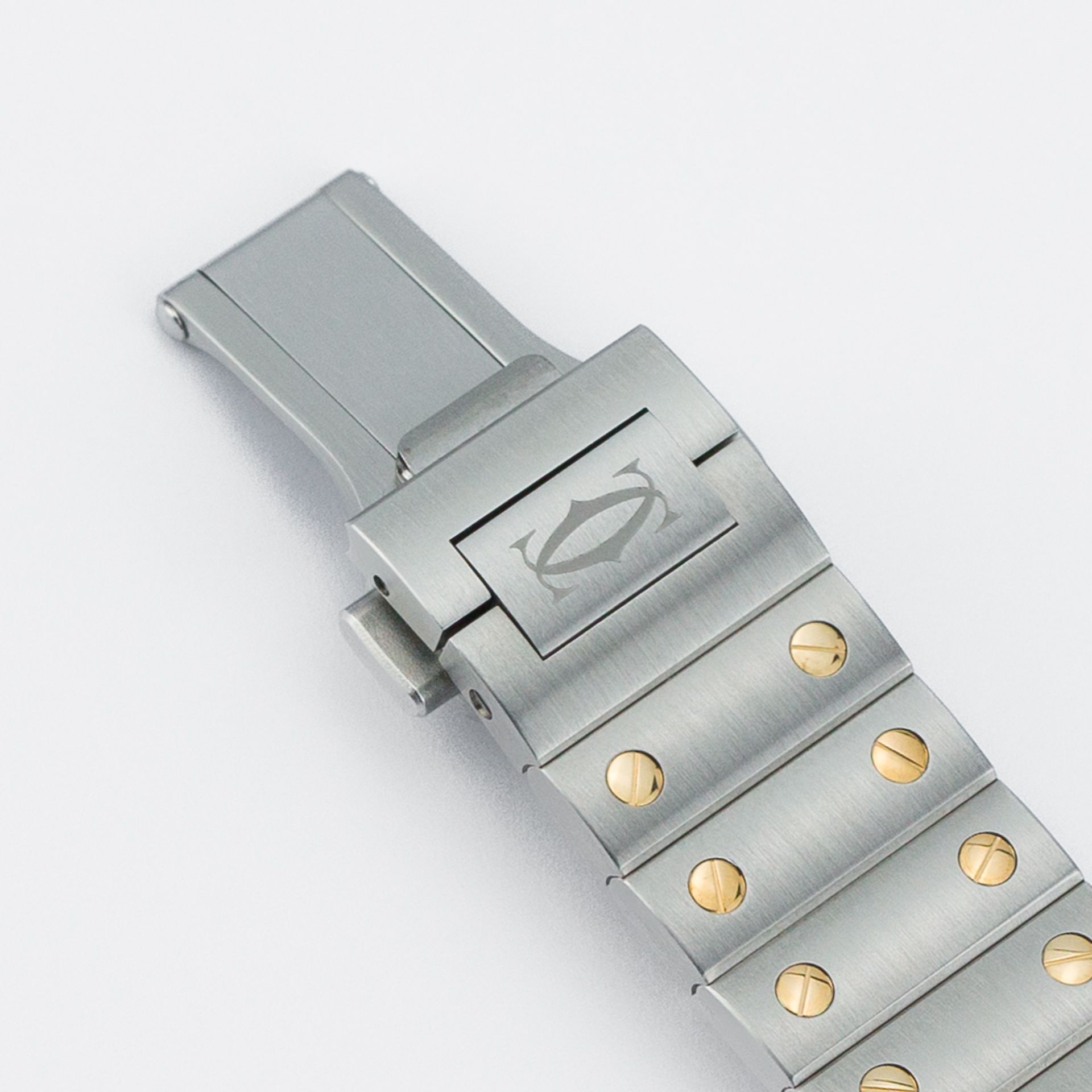 Santos De Cartier - Golden sunray dial and Diamonds bezel - Image 8