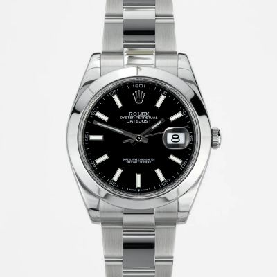 Rolex Datejust 41 Black dial 126300-0011 - Very Good condition, 2022