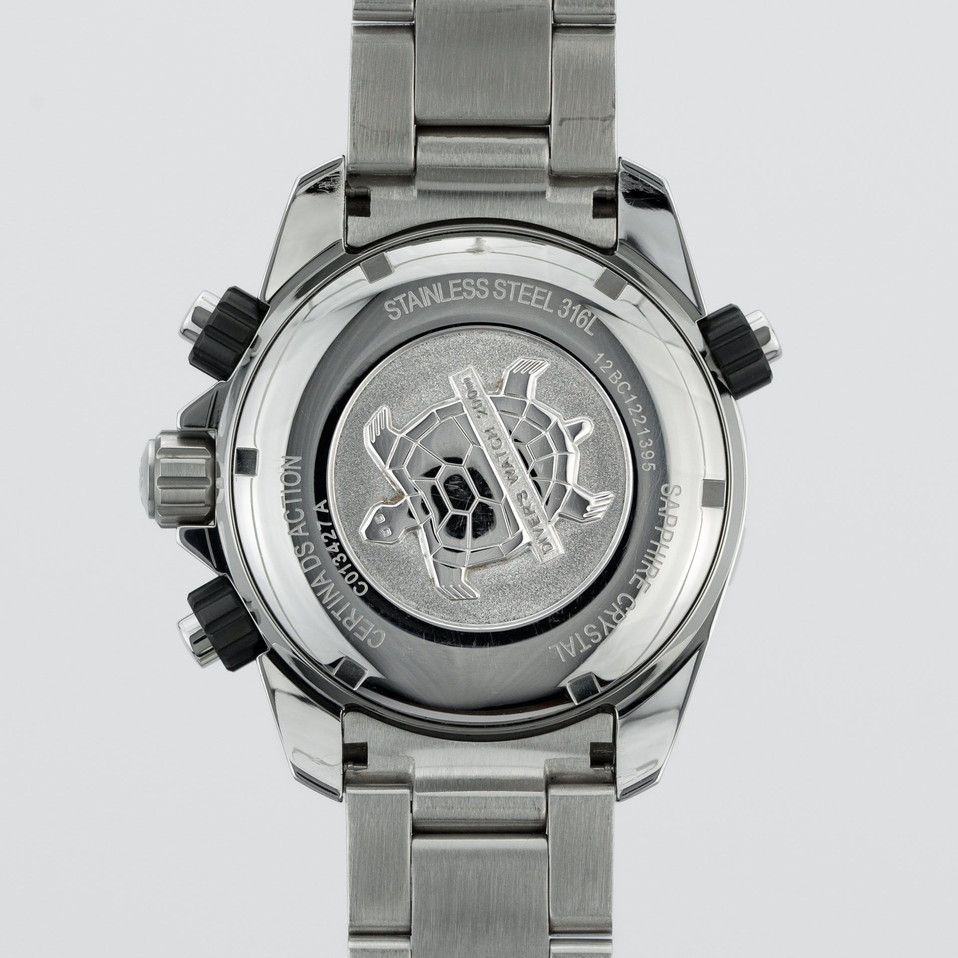 Certina DS Action Diver Chronograph C013.427.11.051.00 steel Black 2021 - Back view