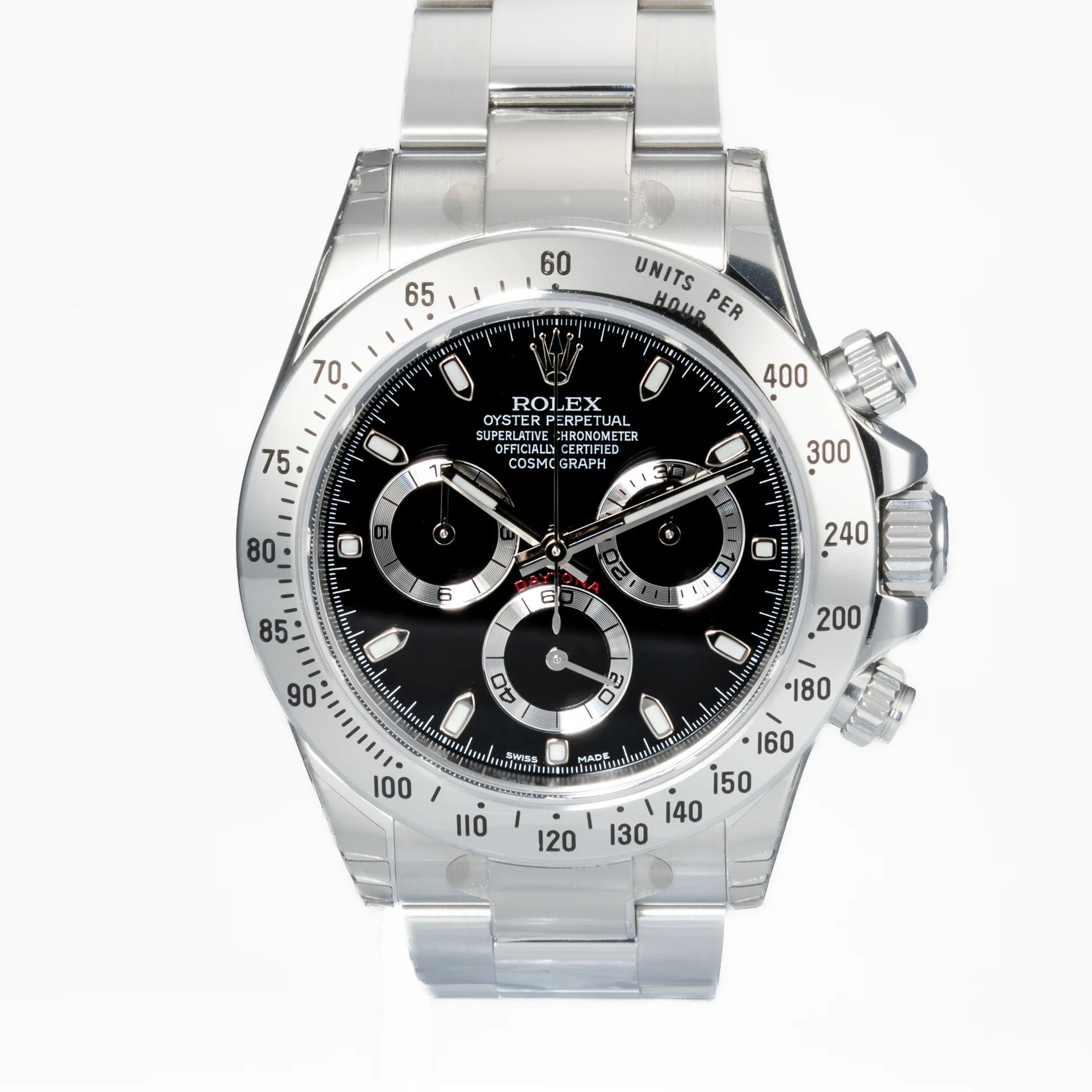 Rolex Cosmograph Daytona Black dial NOS 116520-0015 Steel Black 2013