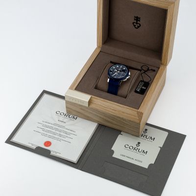 Corum Admiral's Cup Legend 42 Chronograph Blue 984.113.22/F373 WB12 - Alternate view