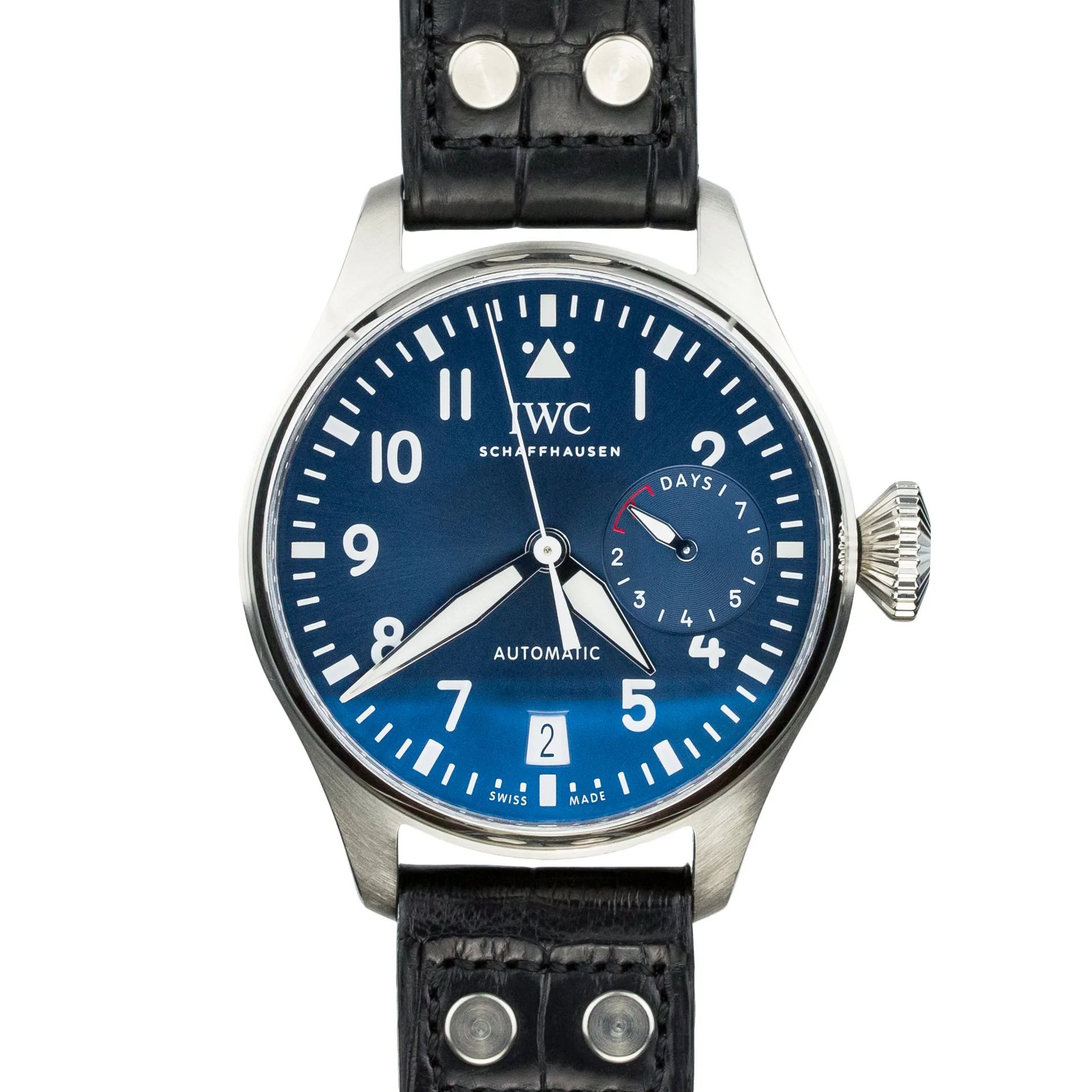 IWC Schaffhausen Big Pilot’s Watch Le Petit Prince 7 Days Power Reserve IW501002 Steel Blue 2017