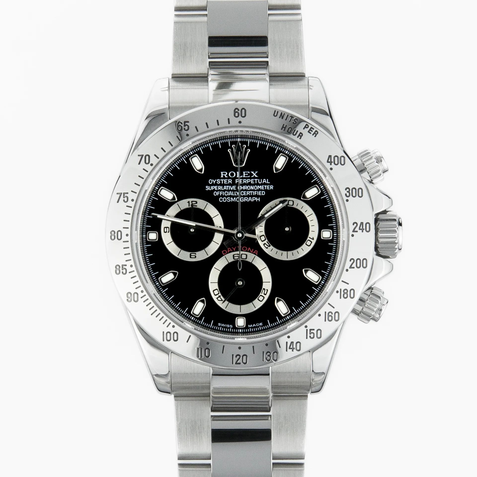 Rolex Cosmograph Daytona Black dial 116520-0015 Steel Black 2006