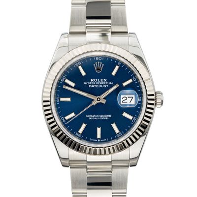 Rolex Datejust 41 Bright Blue dial 126334 - Very Good condition, 2017