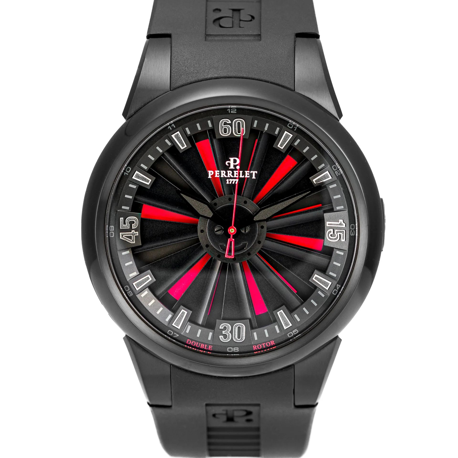 Perrelet Turbine Red Accents A1047/1 Steel black