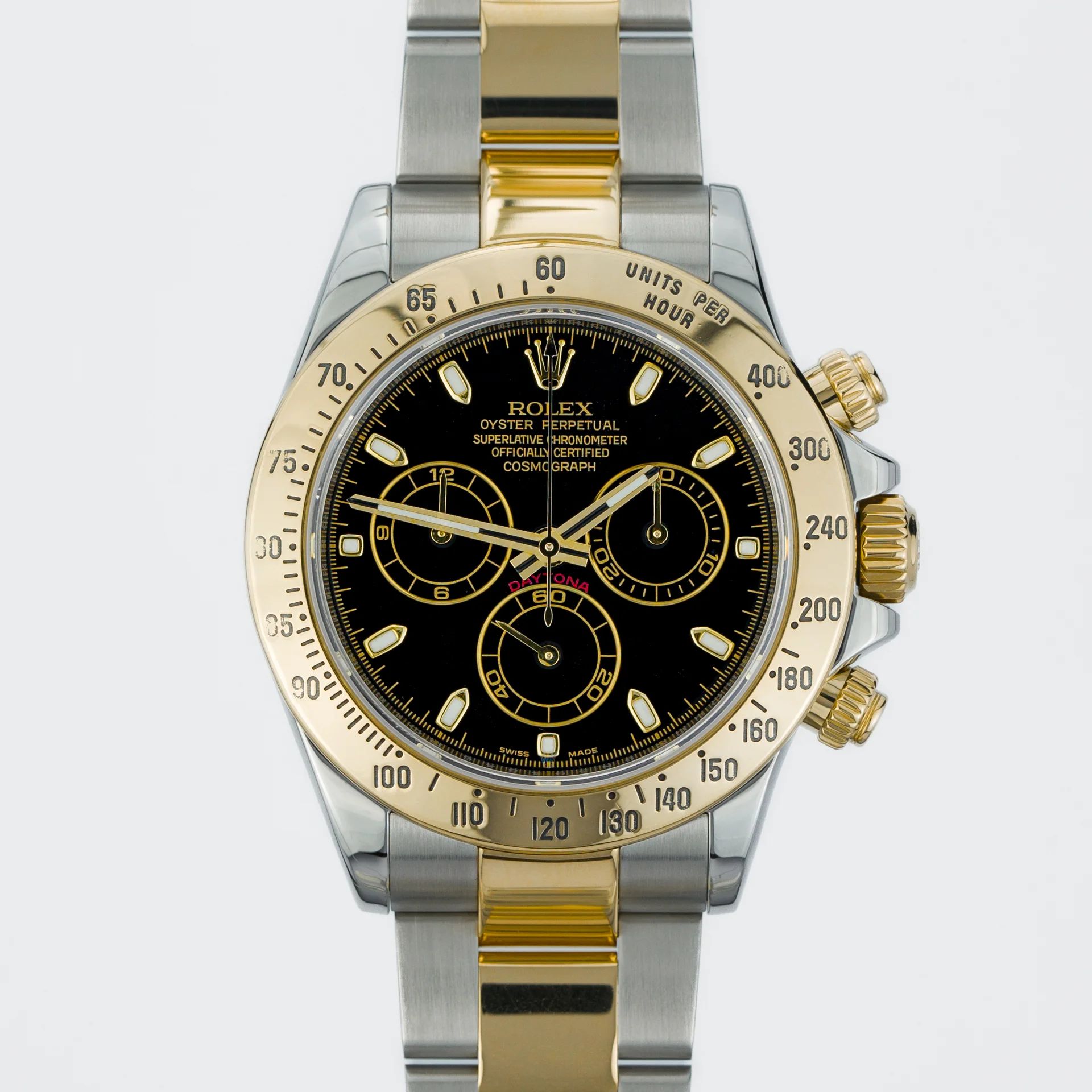Rolex Cosmograph Daytona Steel & Yellow Gold Black dial 116523-0039 Gold Steel Black 2016