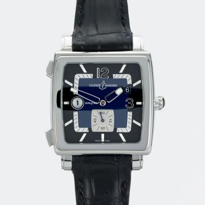Ulysse Nardin Quadrato Dual Time 243-92/632 - Very Good condition, 2012
