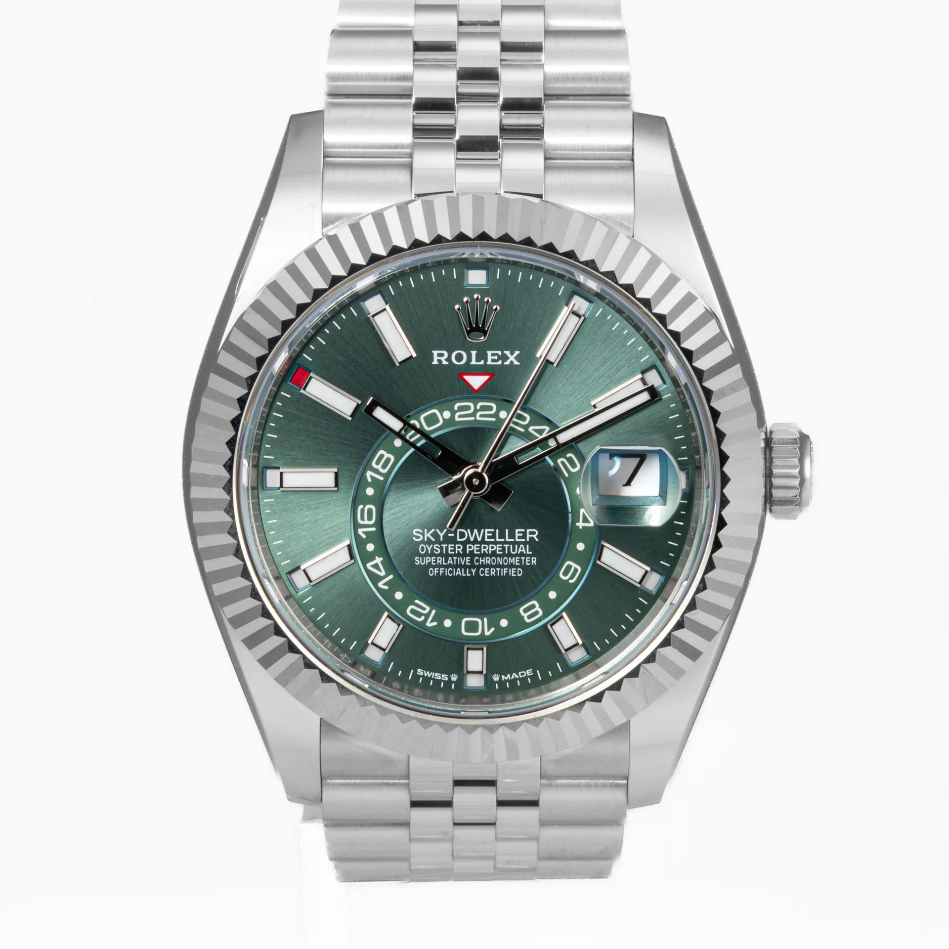 Rolex Sky-Dweller 42 Green dial on Jubilee 336934-0002 Gold Steel green 2025