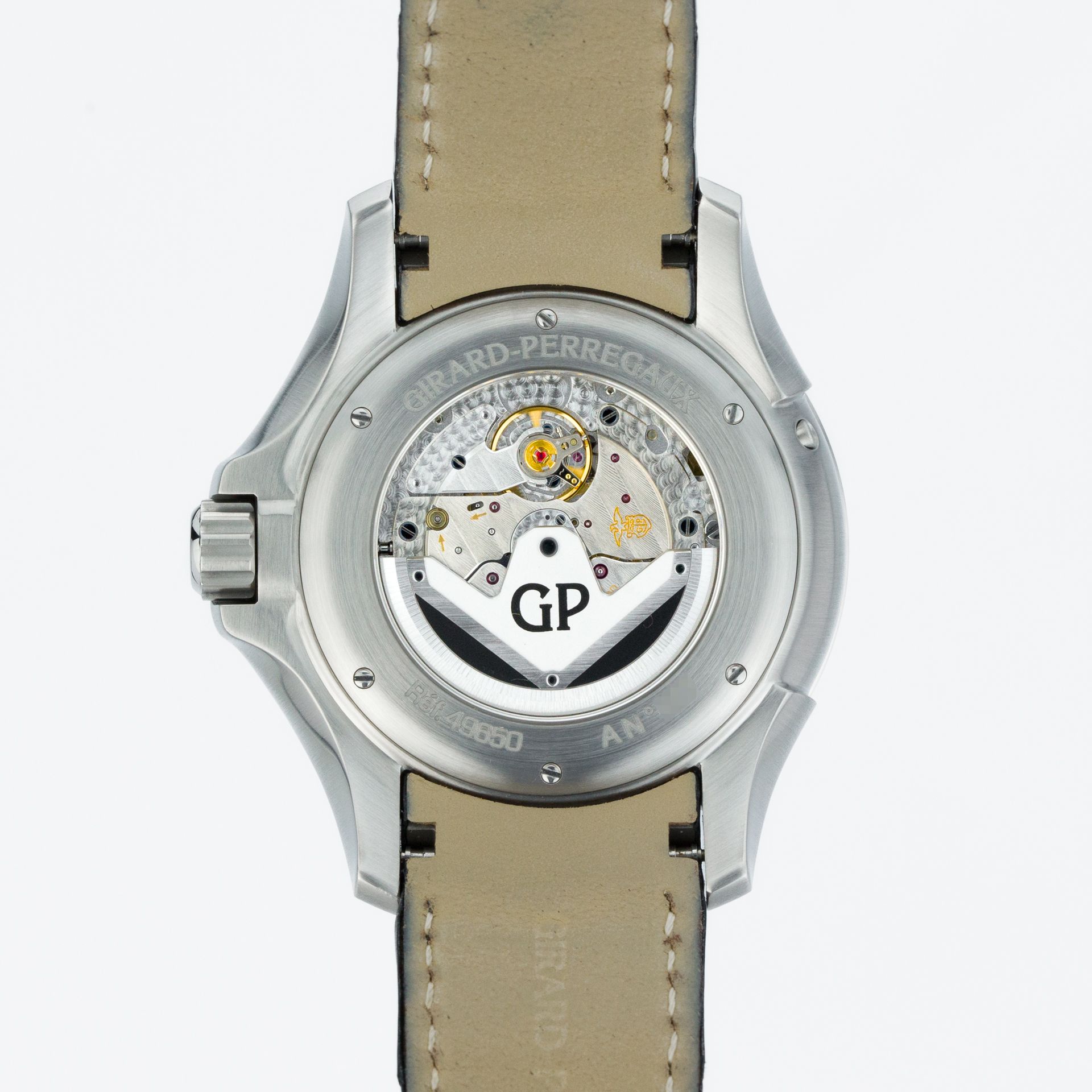Girard-Perregaux Traveller MoonPhase Large Date 49650-11-631-BB6A steel Black - Back view
