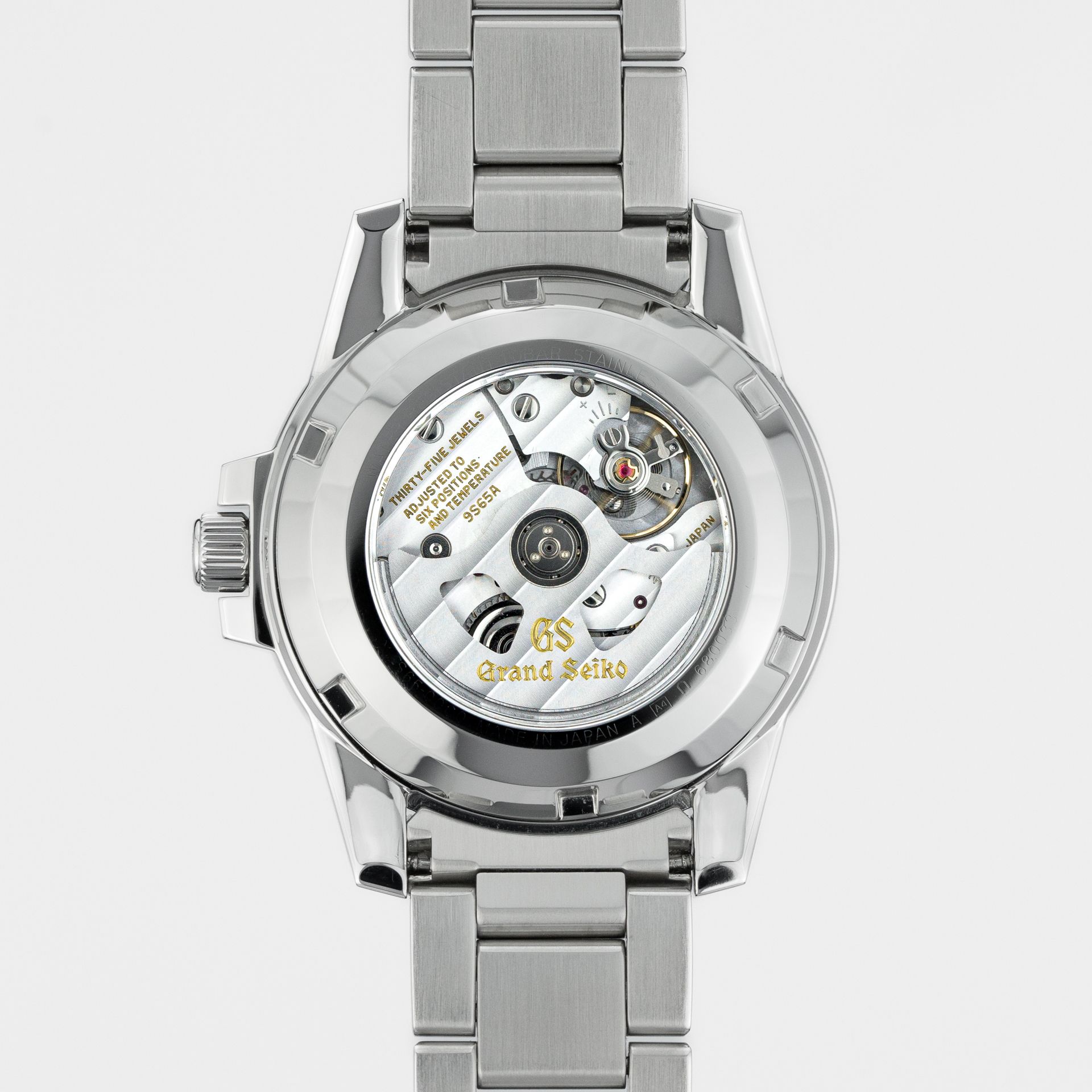 Grand Seiko Heritage Collection Date SBGR255 steel White 2020 - Back view