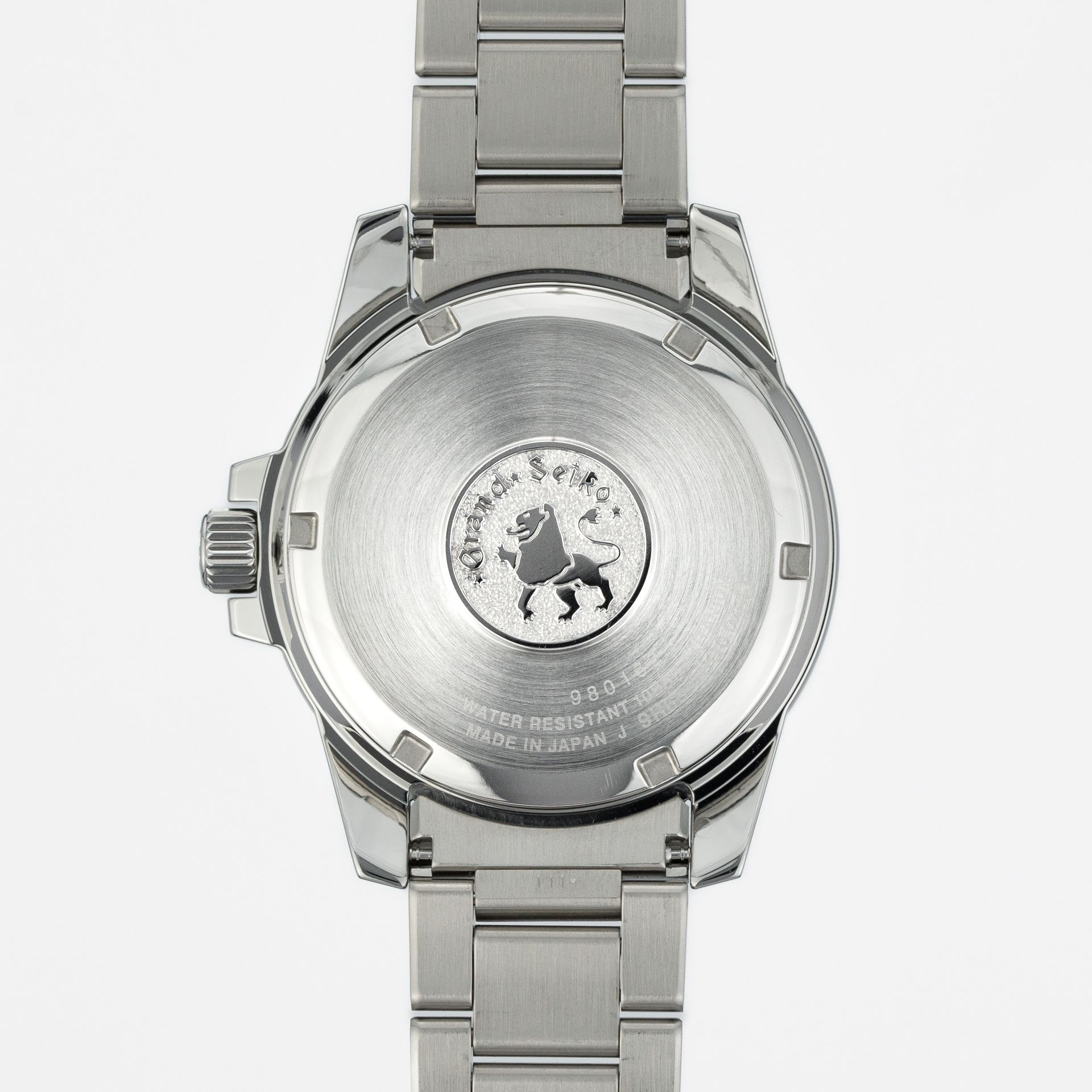 Grand Seiko Heritage Collection - Spring Drive, Titanium, Grey dial SBGA281 titanium Grey - Diagonal back view