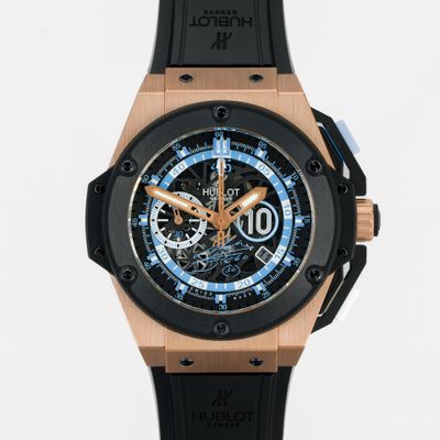 Hublot King Power Maradona II Limited edition in Rose Gold 716.OM.1129.RX.DMA12 - New/Mint condition, 2010