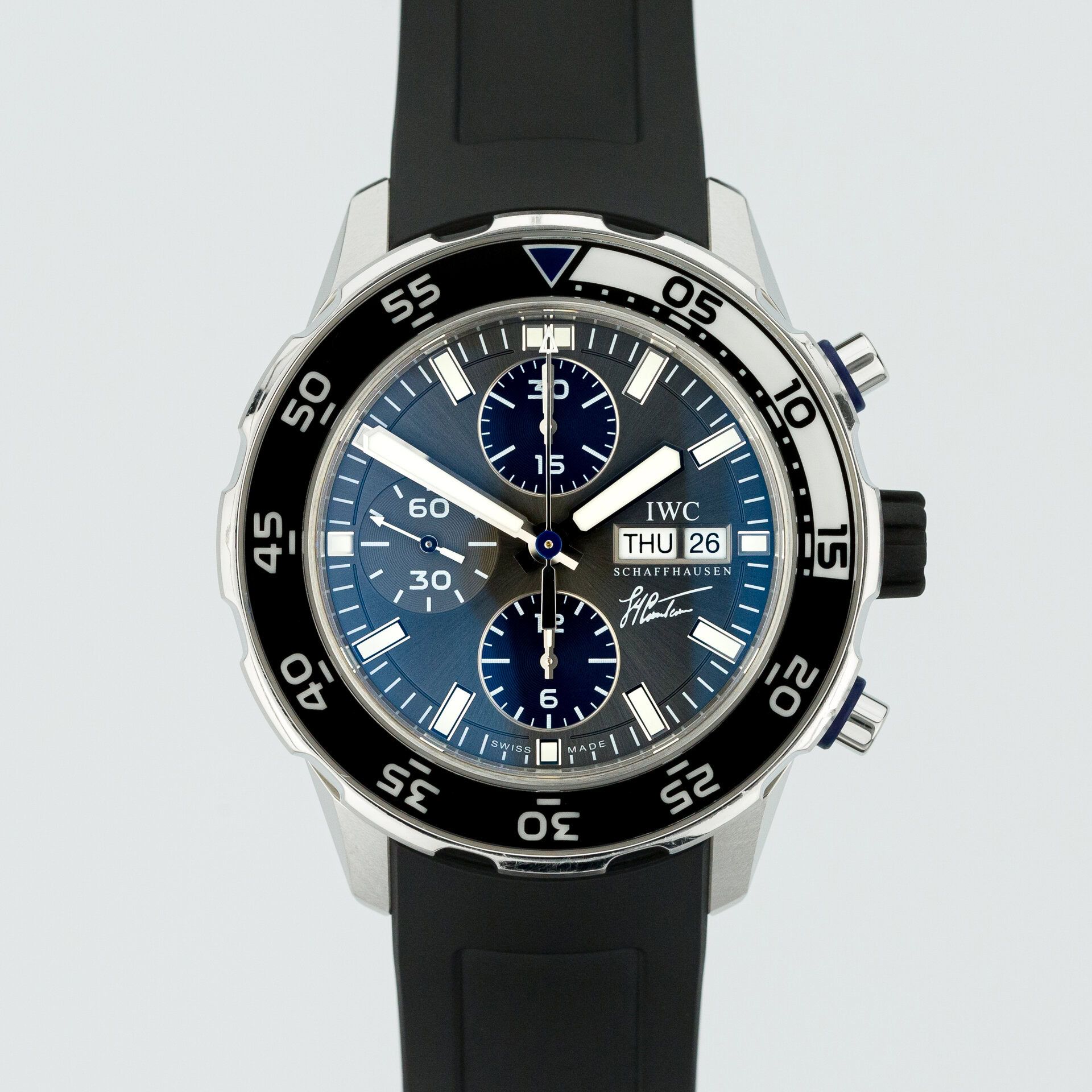 IWC Schaffhausen Aquatimer Chronograph Jacques-Yves Cousteau IW376706 steel Black