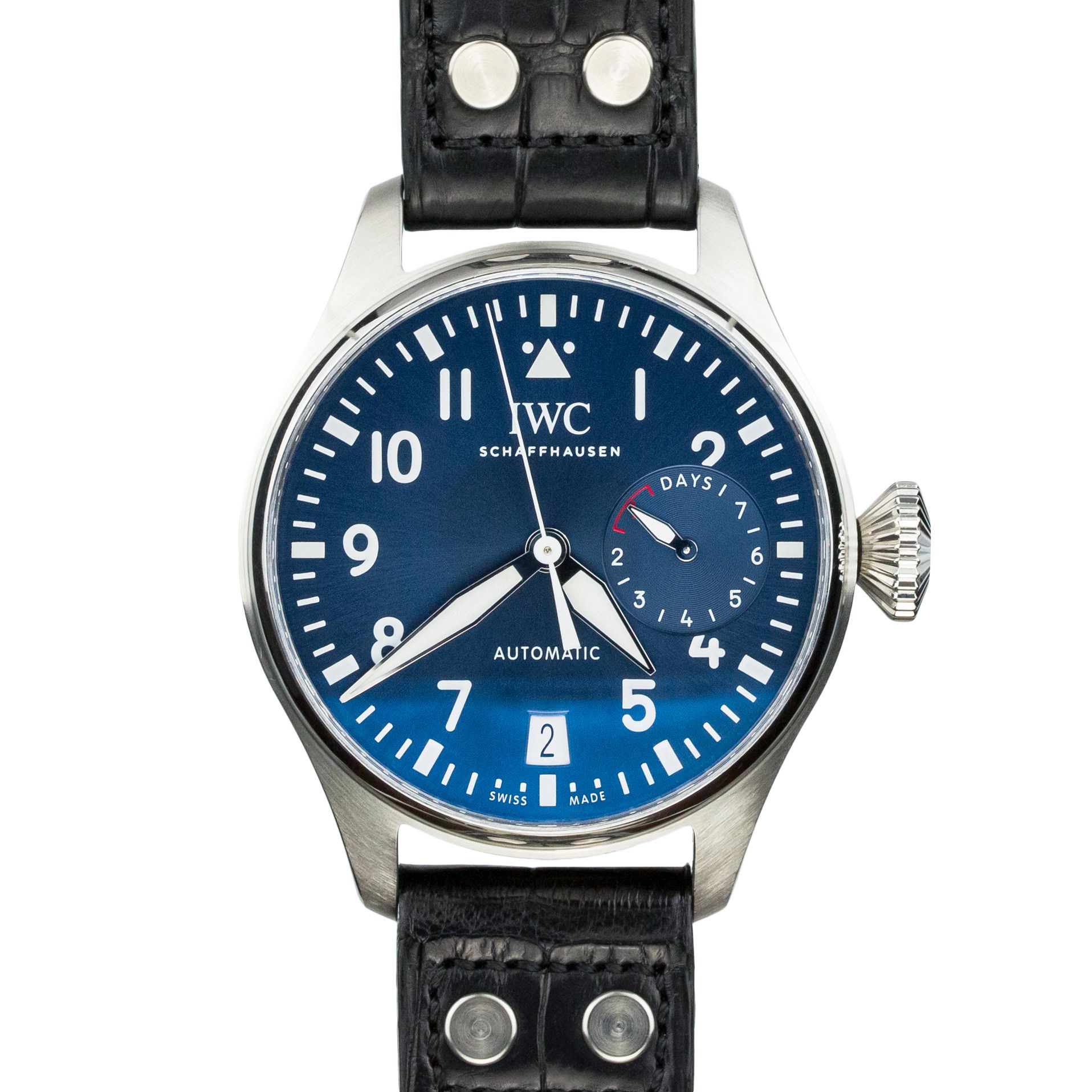 IWC Schaffhausen Big Pilot’s Watch Le Petit Prince 7 Days Power Reserve IW501002 steel Blue 2017