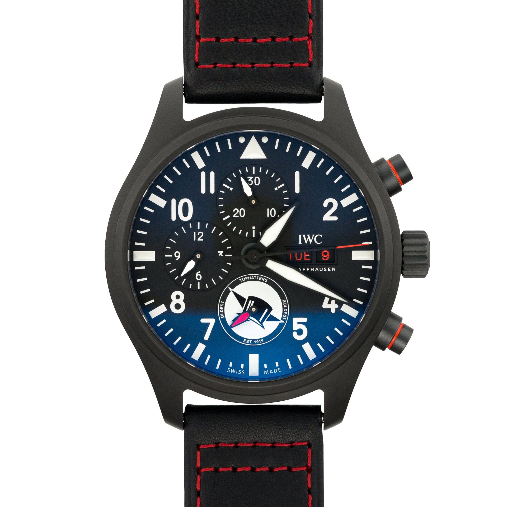 IWC Schaffhausen Pilot’s Watch Chronograph Tophatters Ceramic IW389108 ceramic Black 2022