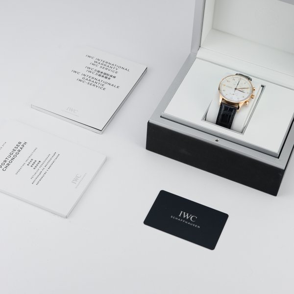 IWC Schaffhausen Chronograph Portuguese Rose Gold - Image 2