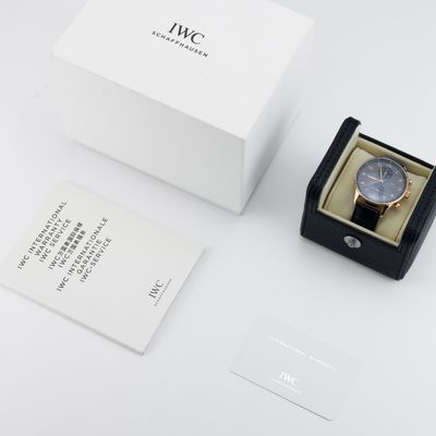 IWC Schaffhausen Chronograph Portuguese in Rose Gold IW371482 - Alternate view