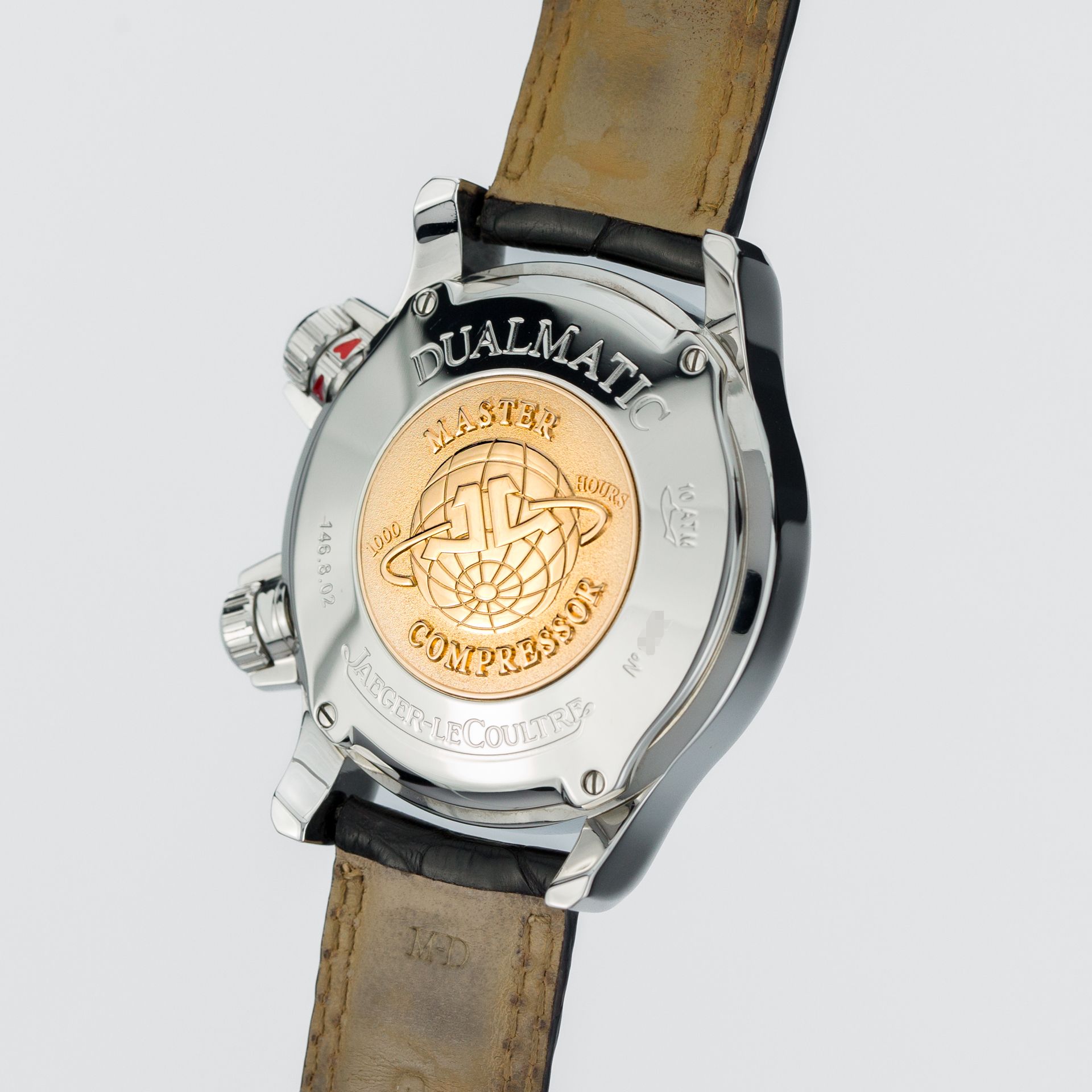 Jaeger-LeCoultre Master Compressor Dualmatic GMT 146.8.02 Q1738470 steel Black - Diagonal back view