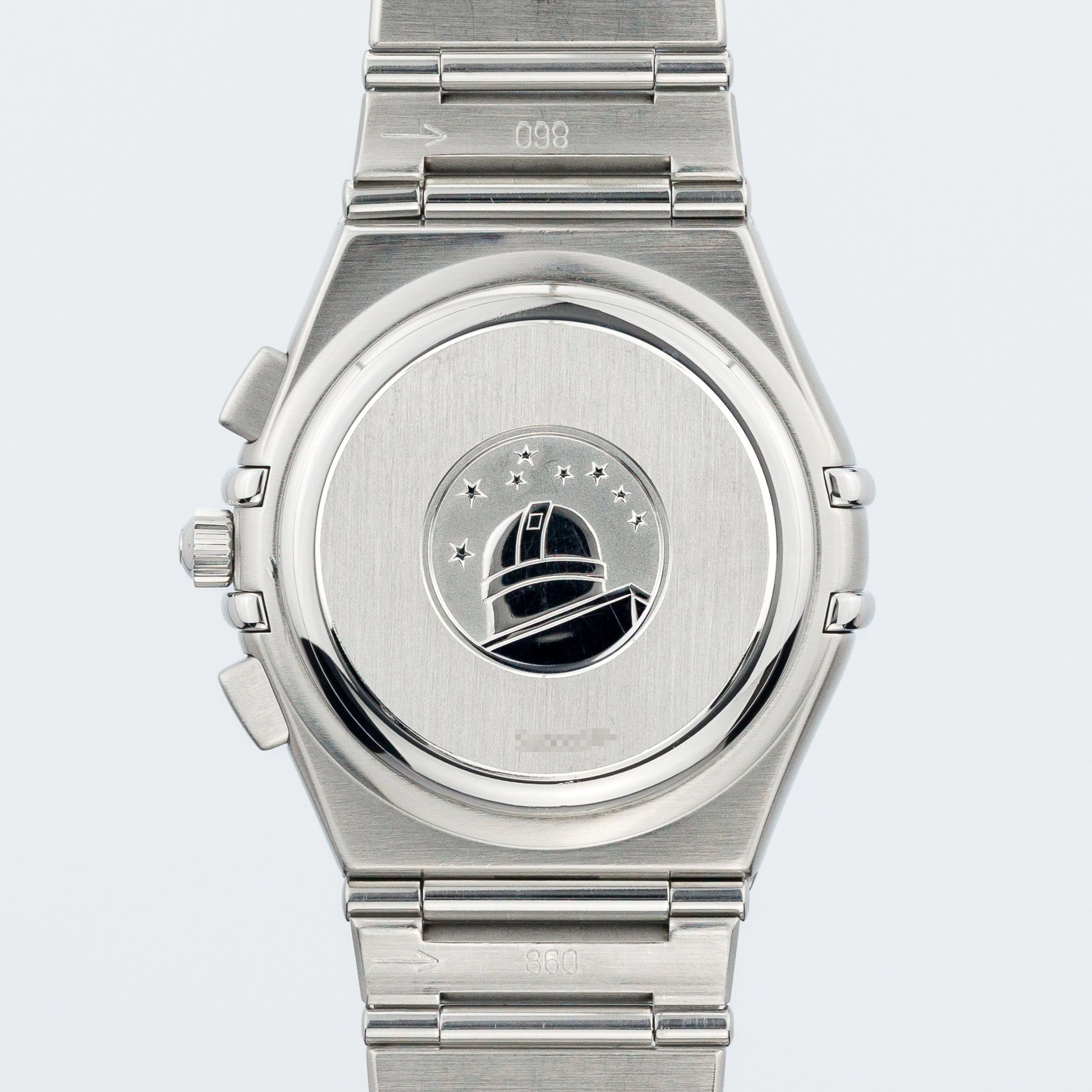 Omega Constellation Quartz Chronograph 39mm 1542.40.00 steel Blue - Back view