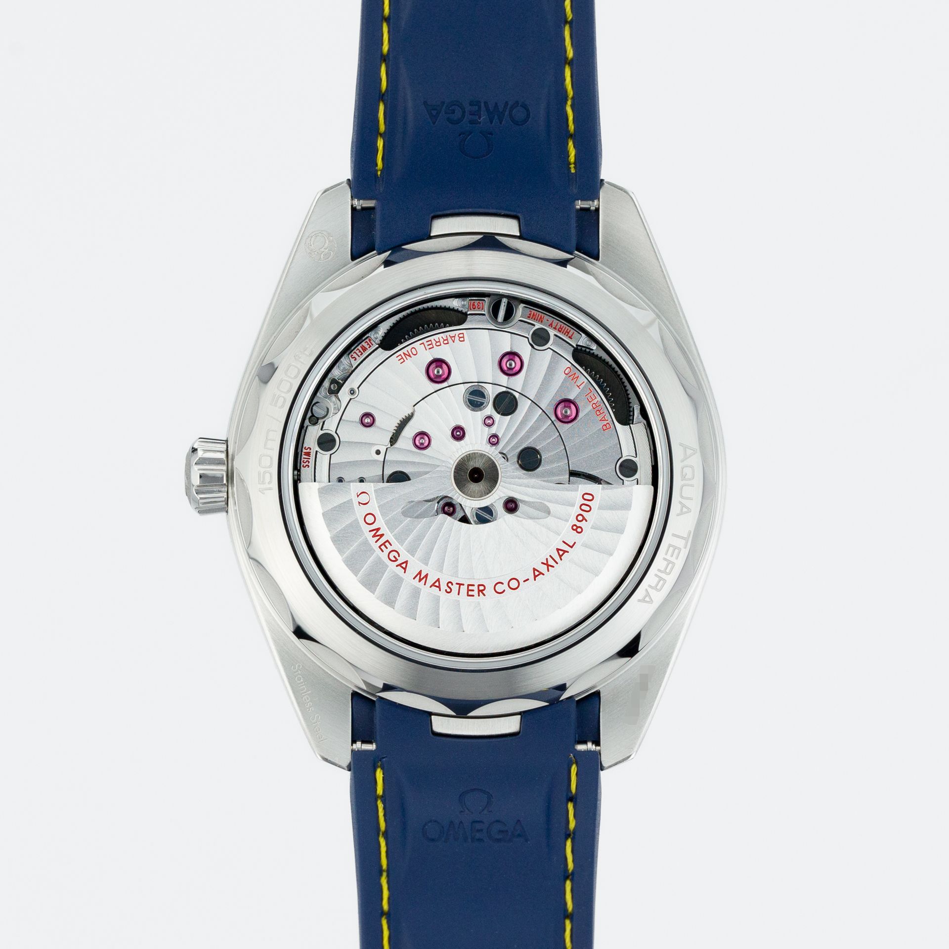 Omega Seamaster Aqua Terra 150M Co-Axial Chronometer Blue 220.12.41.21.03.009 steel Blue 2024 - Back view