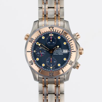 Omega Seamaster Chronograph Diver 41.5mm in Titanium and Red Gold 2296.80.00 - Very Good condition