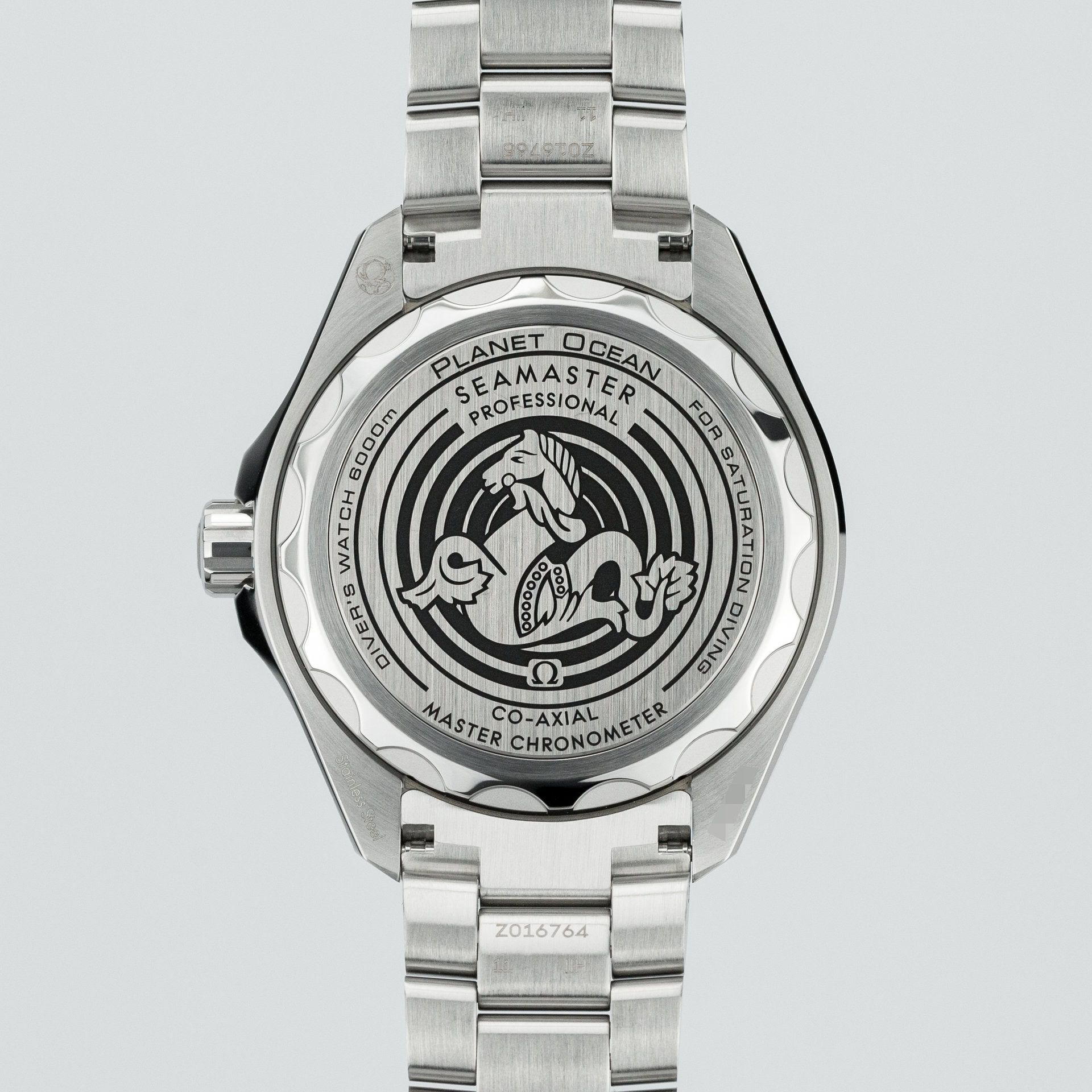 Omega Seamaster Planet Ocean Ultra Deep 6000M O-Megasteel 215.30.46.21.06.001 steel Grey 2024 - Back view