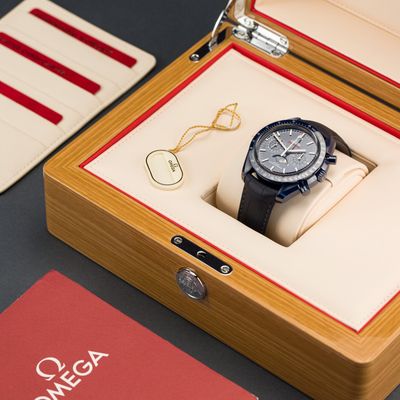 Additional view of Omega Speedmaster Blue Side of the Moon Chronograph luxury timepiece Omega Speedmaster Blue Side of the Moon Chronograph 304.93.44.52.03.001 - Alternate view