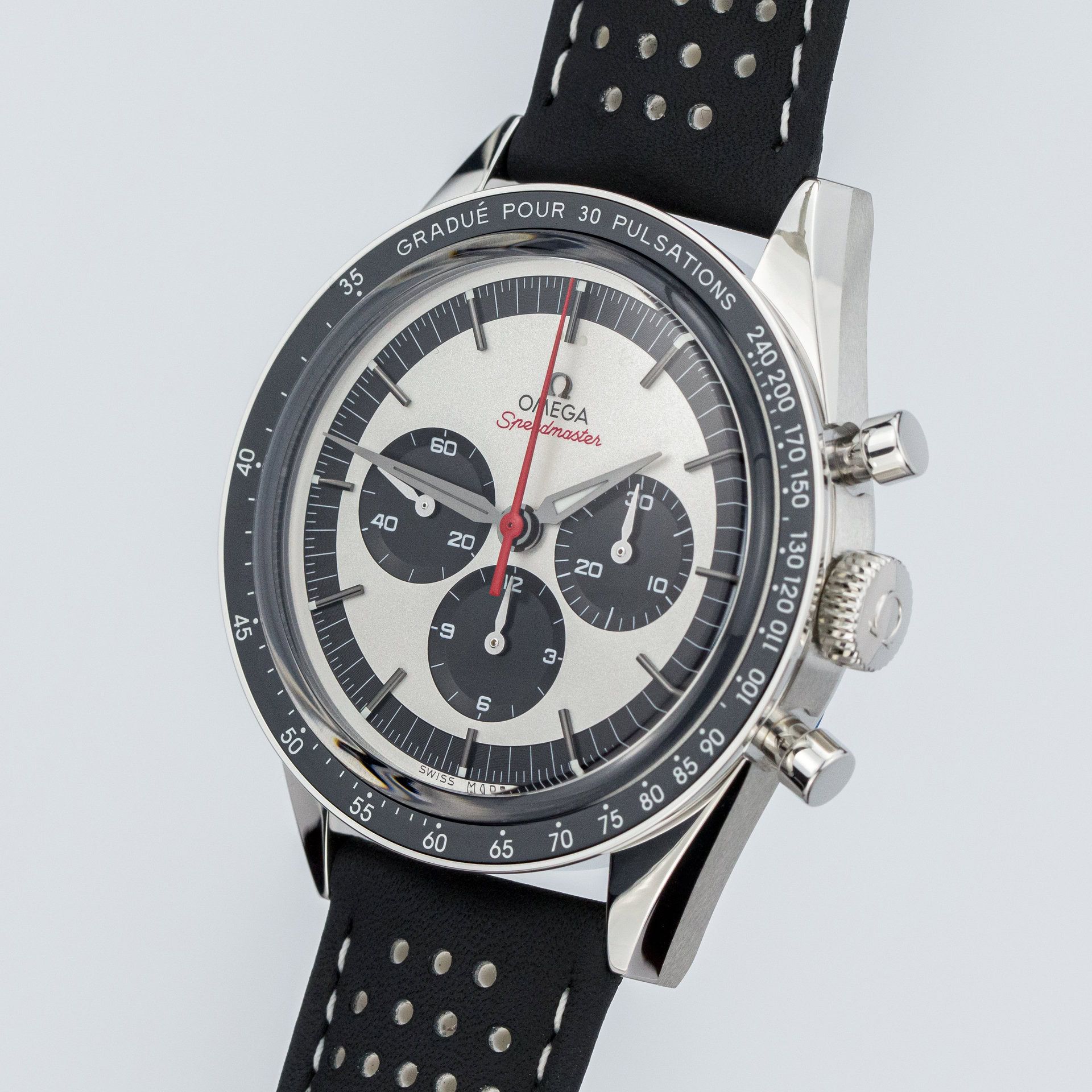 Omega Speedmaster CK2998 Pulsometer Chronograph 311.32.40.30.02.001 steel Silver 2019 - Diagonal back view